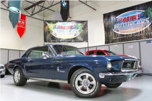 1968 Ford Mustang 302 V8 Restored Blue Front Disc Brakes Power Steering Dual Exh