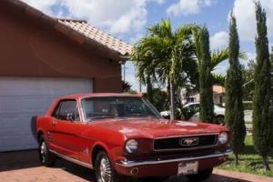 1966 ford mustang coupe-Red