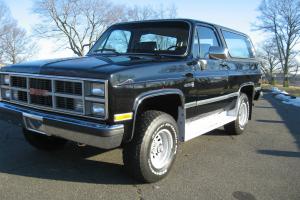 1984 GMC Full Size Jimmy MUST SEE SURVIVOR 4X4 Black with Red Interior Photo