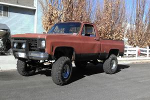 1976 Chevrolet Gmc lifted brown blue truck Photo