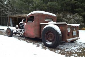 1936 36 International Harvester truck pickup rat rod hot rod bobber vintage