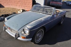 MG MGB 1966 BLUE-PLATE CALIFORNIA CAR UNMOLESTED CHROME WIRES OVERDRIVE Photo