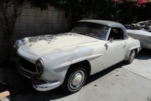 1962 Mercedes 190sl Two Top California Black Plate Project Car