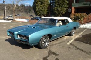 1969 PONTIAC GTO CONVERTIBLE PHS HISTORY MATCHING NUMBERS RARE COLOR COMBINATION Photo