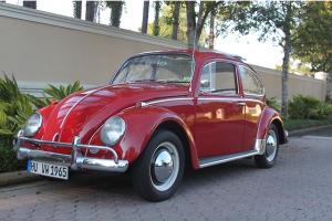 1965 VW Bug  with sliding canvas sunroof