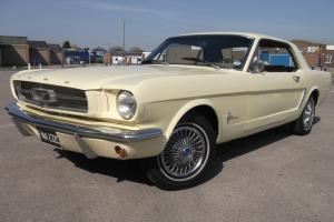 1965 FORD MUSTANG COUPE, "SPRINGTIME YELLOW", GENUINE 35,500 MILES Photo