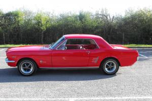 1966 Ford Mustang Coupe, Red,V8 289ci (4.7L), Automatic
