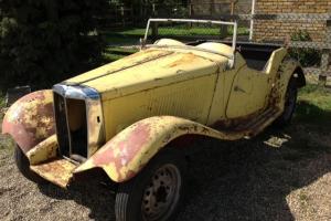 1950's MGTD rolling project vehicle