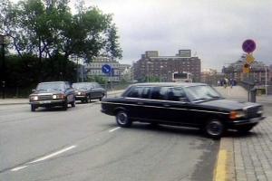  W123 Mercedes PSV Taxi Limousine. Vintage Classic Merc. Funeral Hearse Limo Car  Photo