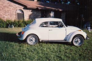 1977 VW Super beetle Convertible Triple White