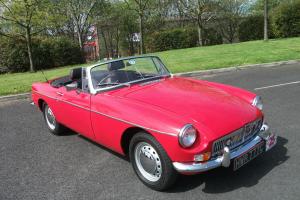 MGB Roadster, 1965, Tartan Red, Detailed Engine Bay, Chrome Bumpers, Excellent Photo