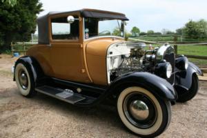 Ford Model A Sport Coupe,Period Steel Hot Rod Flathead V8 Photo