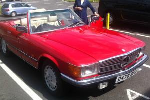 1987 Mercedes 300SL R107 Tax n MOT'd Red with Cream Leather Read Full Desription Photo