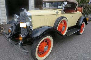 1931 Chevrolet AE Independence Deluxe Sport Roadster dual side mounts restored