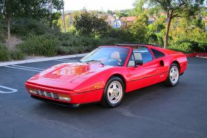 1988 Ferrari 328 GTS Red Tan Rare Convex Wheel Non ABS Car collector Photo