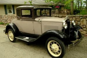 1931 MODEL A COUPE RESTORED RUNS GREAT  ALL ORIGINAL FORD STEEL