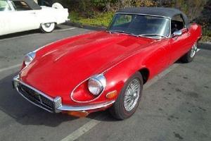 1972 JAGUAR XKE ROADSTER RED SERIES 3 FANTASTIC CONDITION IN&OUT FRESH SERVICE