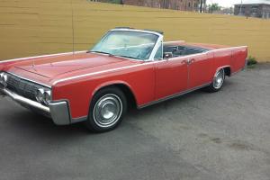 Very original 1964 lincoln convertible rare red and original running driving car