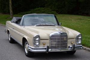 1967 Mercedes 250SE Cabriolet finished in Beige # 181 with Black interior. Photo