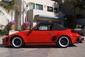 1985 PORSCHE 930 TURBO SLANT NOSE CABRIOLET RED RARE & EXCELLENT GREAT PRICE!