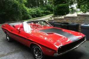 Mint 1970 Challenger Convertible R/T Clone, New Restoration, Red/Red/Black Top Photo