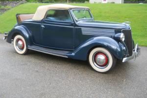1936 FORD CABRIOLET DELUXE WITH RUMBLE SEAT (ALL HENRY FORD) MOSTLY ALL ORIGINAL Photo