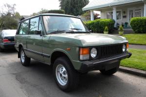 1983 RANGE ROVER CLASSIC 2 DOOR LHD V8 MANUAL TRANSMISSION LINCOLN GREEN Photo