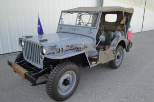 1945 WILLY'S MB 1/4 TON MILITARY JEEP - US NAVY - OLDER RESTORATION - ORIGINAL ! Photo