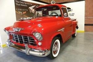 1955 Series 2 Chevrolet 3100 V8 Automatic Red/ White Custom Pickup!
