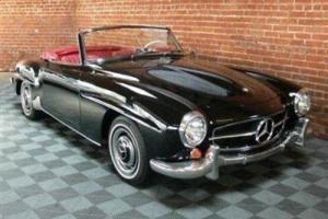 1962 MERCEDES BENZ 190 SL ROADSTER BLACK RED EXCELLENT INSIDE & OUT SHOWSTOPPER! Photo