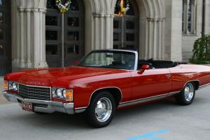 Chevy, Impala, Convertible, V-8, Red,1970, 1972, Oldsmobile, Buick, Pontiac