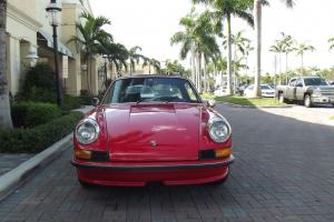 1972 PORSCHE 911 TARGA 2.4 litre. RED WITH BLACK LEATHER. VERY NICE CAR!!