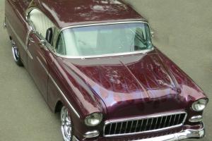 1955 Chevy Bel Air Hot Rod 2-door Coupe Hard Top - frame off restore
