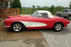 1961 Convertable, red with white coves, red interior & whte top, 4 speed Photo