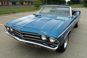 1969 CHEVELLE "SS" CONVERTIBLE FOUR SPEED RESTORED BUCKET SEATS CENTER CONSOLE!!
