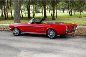 1967 Ford Mustang Convertible 289 C Code PS New Top Tires Driver Original Car Photo