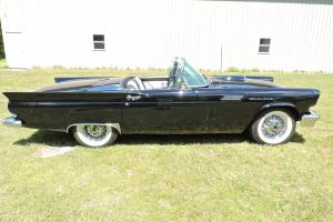 1957 T-Bird, tuxedo black, hard top, show quality, great driving car, 312v8