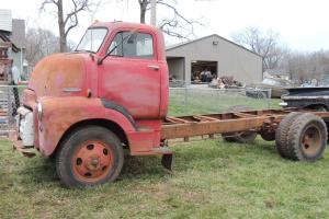 Solid Oklahoma barn find 1952 GMC COE cab over 2 ton truck w/ red patina paint Photo