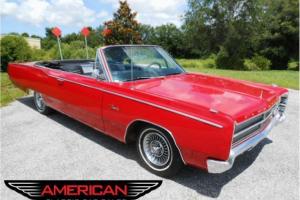 Beautiful Solid and Straight 67 Fury Convertible PS PB PTop Red/Black FAST FUN! Photo