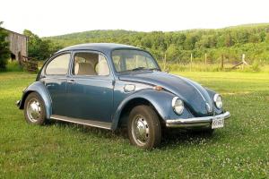 Blue Classic 1968 Volkswagen Beetle Coupe