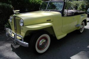 1948 Willys Jeepster, overdrive, 4cyl, A+ restoration, show quality,A+mechanical