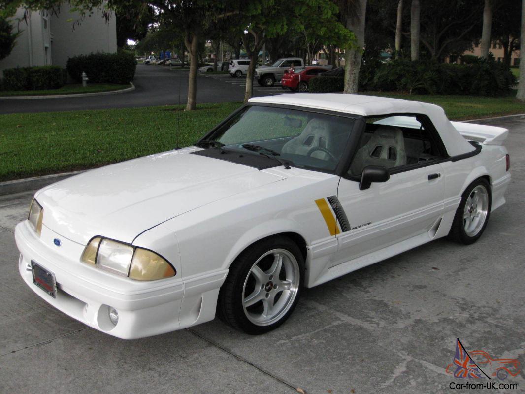 1988 FORD MUSTANG GT CONV 5.0L V8 5-speed GT40 SVO SUPERCHARGER