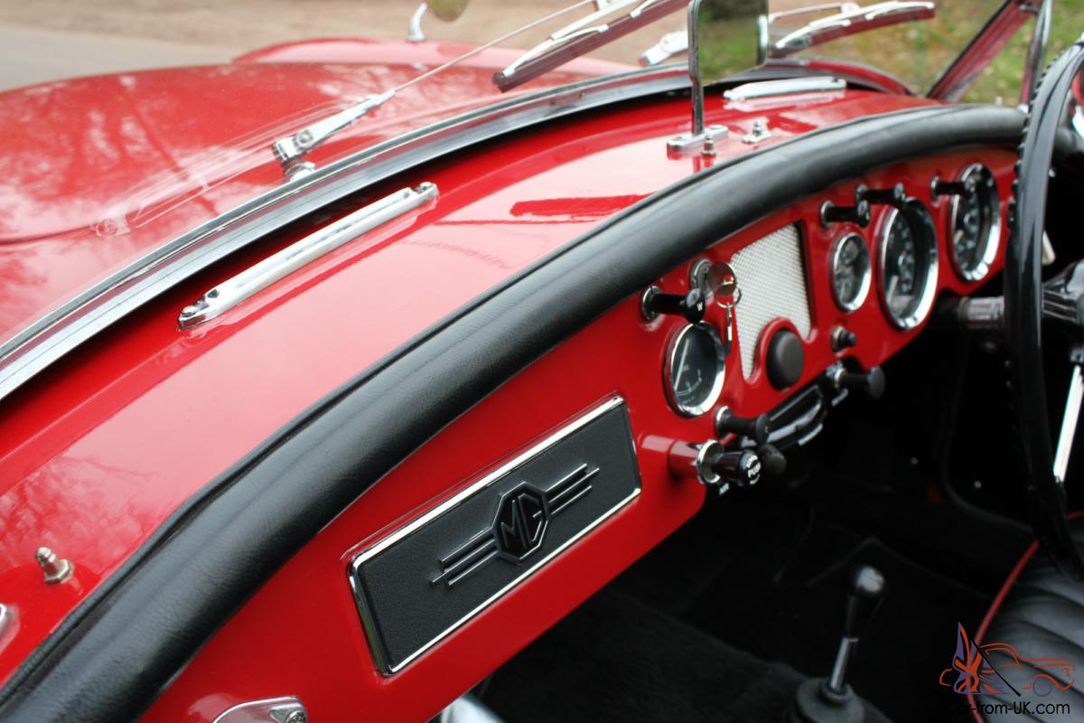 Mga Roadster 1500cc Chariot Red Black Interior Restored Classic Car