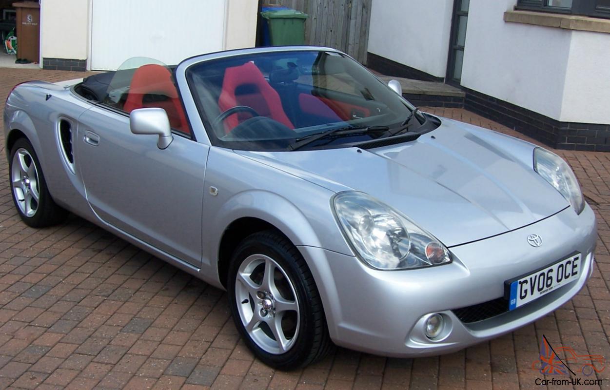 Toyota Mr2 Roadster Mk3 Crystal Silver Acapulco Red Interior Very Low Miles