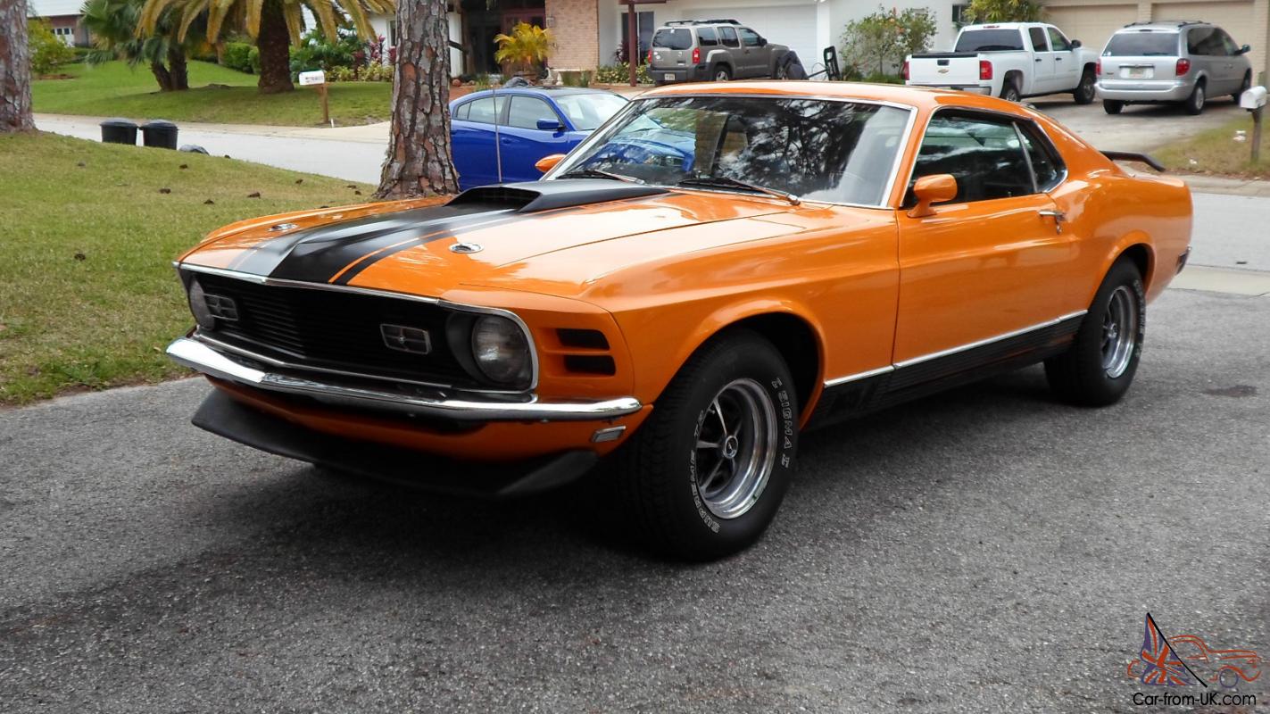 1970 Mustang Mach 1 Fastback For Sale
