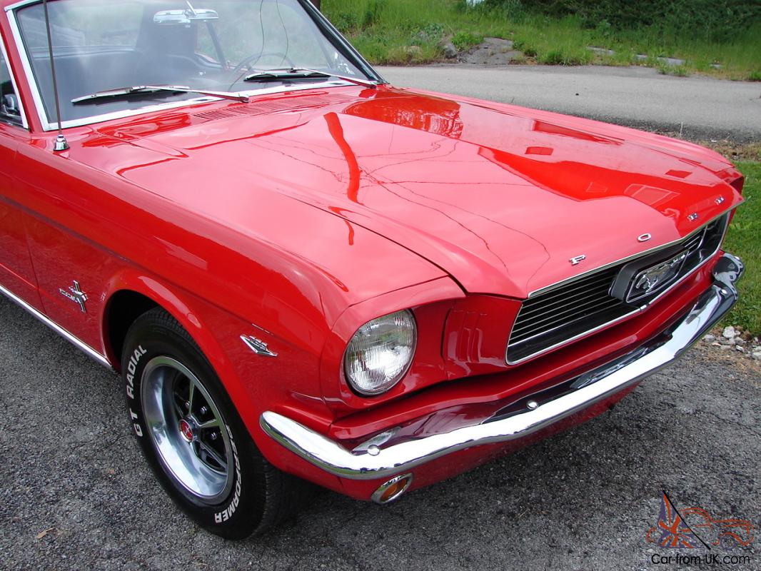 1966 Ford Mustang 289 Ci Auto Restored Signalflare Red