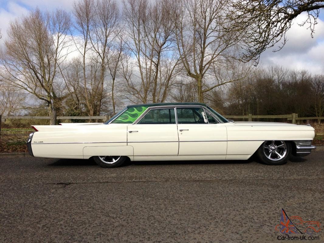  Custom 1964 Cadillac sedan. Bagged, chrome 5 spokes. Recent California import