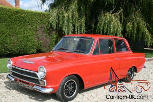 Mk1 Ford Cortina 1500 GT.Dragoon red with Black interior