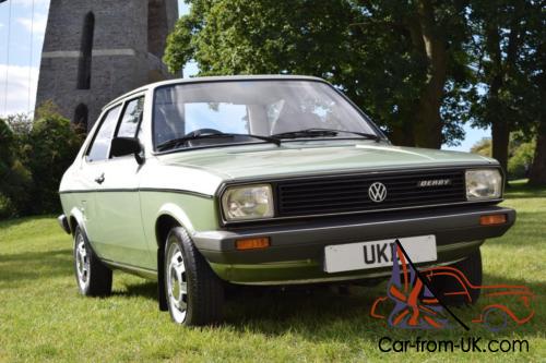 VW VOLKSWAGEN POLO MK1 1.3 DERBY GLS SALOON 2DR GREEN 1981 ONLY 17K MILES!