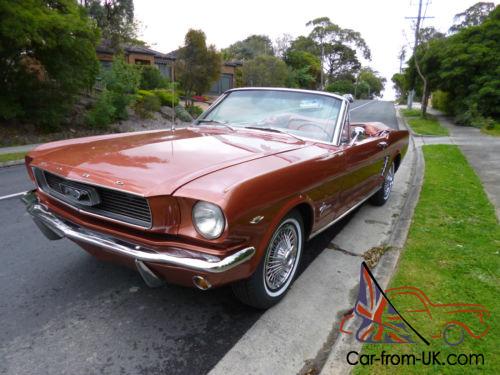 1966 Ford Mustang Convertible 289 V8 A Code With Pony Interior And Rally Pack